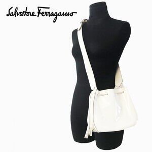 SALVATORE FERRAGAMO DRAW STRING BUCKET BAG